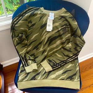 Camo Adidas crewneck sweater